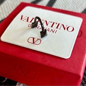 VALENTINO Unique Gunmetal Elegant Jewelry Piece
